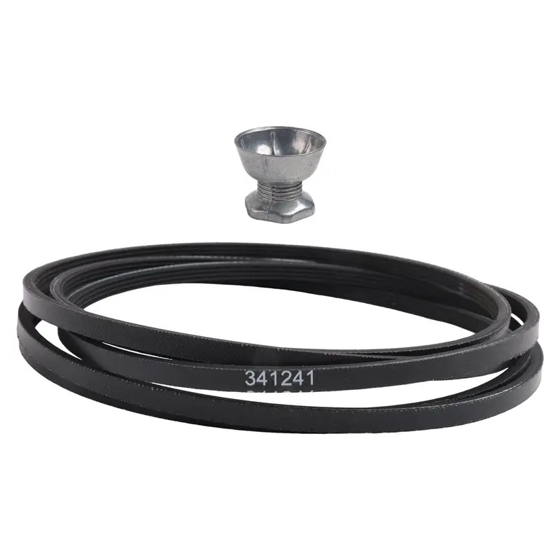 ABXF-341241 Dryer Belt & 8066184 Motor Pulley For Whirlpool, Kenmore Dryers-Replace Part Number: PS11744884, W10290525