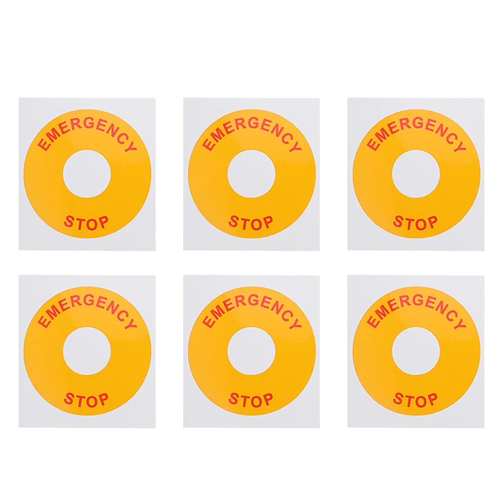 

Electrical Safety Signs Button Label Caution Decal Emergency Stop Stickers Pp Decals