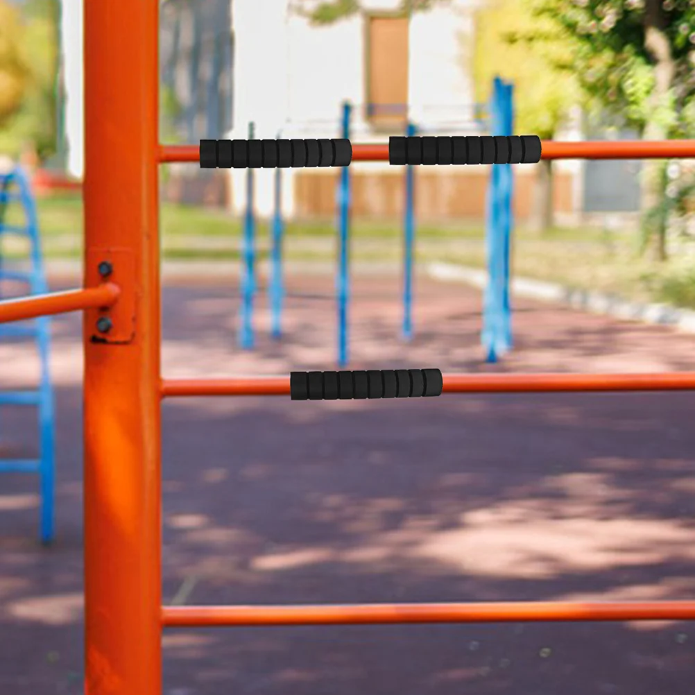 6 Buah Pegangan Tangan Spons yang Dapat Dilepas Aksesori Pull-Up Bar Anti-Selip Nyaman Pelindung untuk Senam Angkat Berat