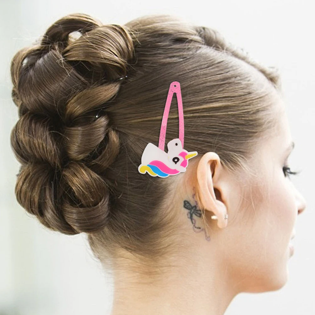 

Kids Hair Accessories Unicorn Clip Little Girl Girls Hairpin Hairpins Baby Barrette Miss