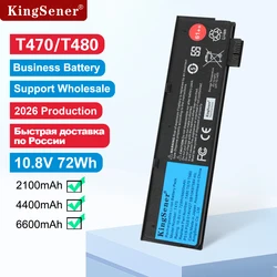KingSener 10.8V 6600mAh Laptop Battery for Lenovo ThinkPad T470 T480 T570 T580 P51S P52S 01AV427 01AV428 01AV423 SB10K97580 61++