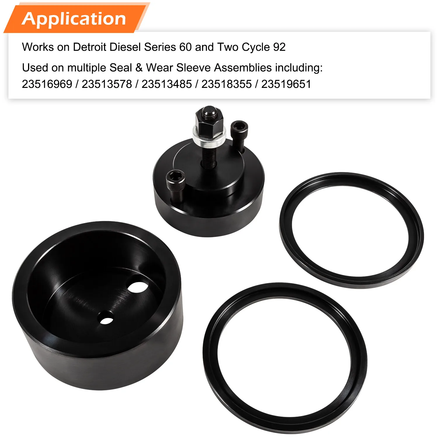 For Detroit Diesel Series 60 12.7L 14L Front Rear Crank Seal Installer Tool J-35686-B