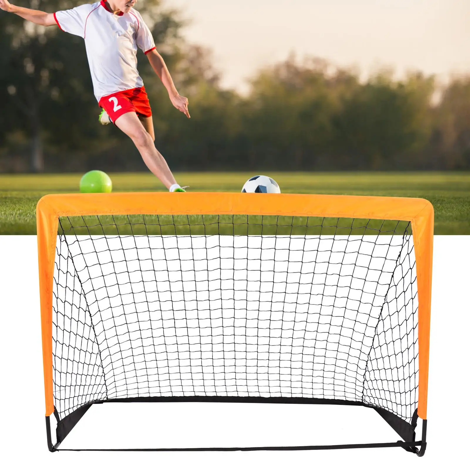 Portable Kids Soccer Goal Net Set - Easy Assembly for beach Fun