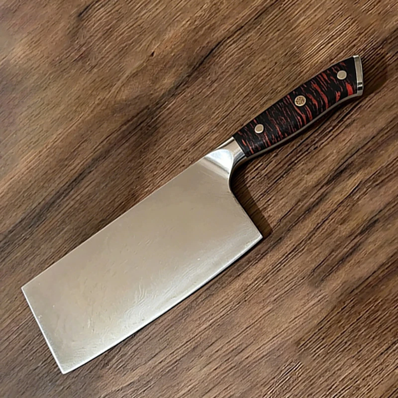 

7.3 Inch Chinese Chef's Knife 67-layers Damascus Steel VG10 Blade Cleaver Meat Slicing Vegetables Kitchen Knife Resin Handle