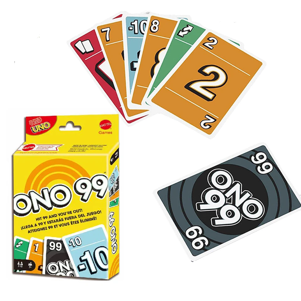 Uno Games ONO 99 Card Game for Kids & Families, 2 to 6 Players, Adding Numbers, For Ages 7 Years & Older