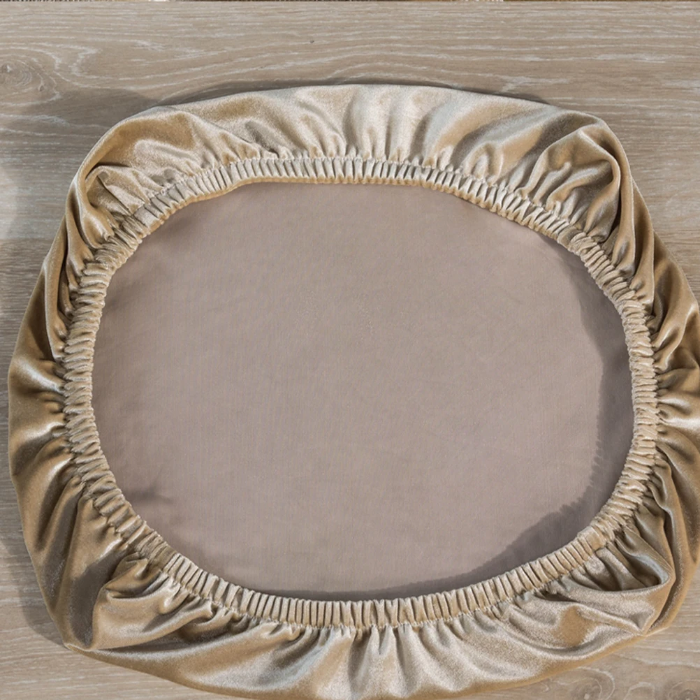 

Elegant Khaki Chair Covers Protector For Home Kitchen Wedding Office Chair Seat Decoration