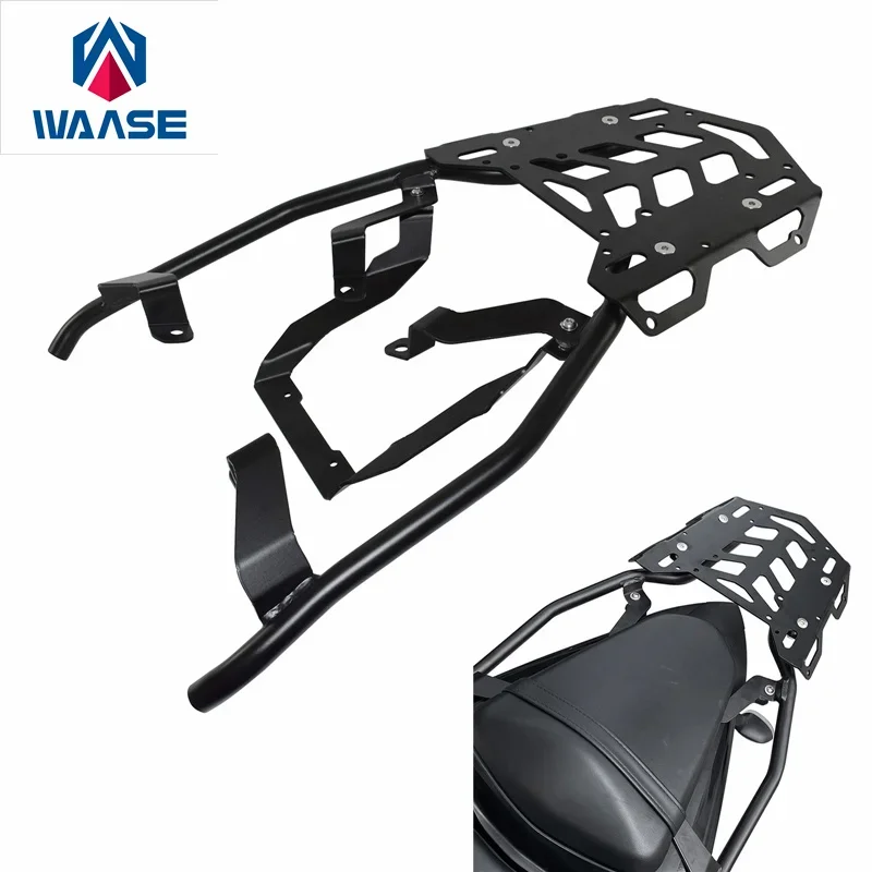 WAASE Rear Luggage Rack Carrier Case Support Holder Bracket For Yamaha MT-03 MT-25 MT03 MT25 2020 2021 2022 2023