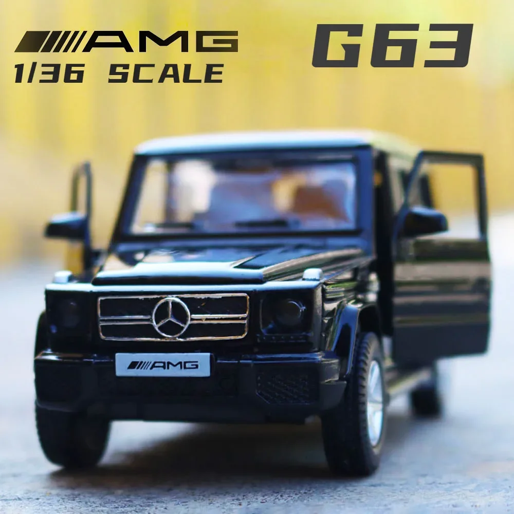 RMZ City 1/36 Mercedes Benz G63 AMG SUV Alloy Car Model Diecast Metal Toy Off-road Vehicle Car Model Simulation Collection Gift