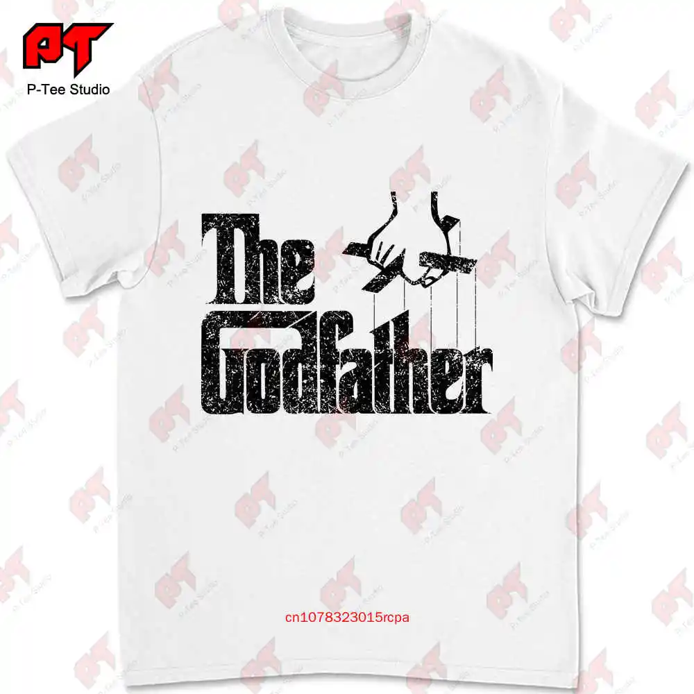 Camiseta del padrino con letras grandes, Logo de película, W0E3