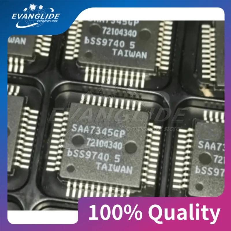 1 PCS/LOT SAA7345GP CD digital signal processing IC chip QFP-4