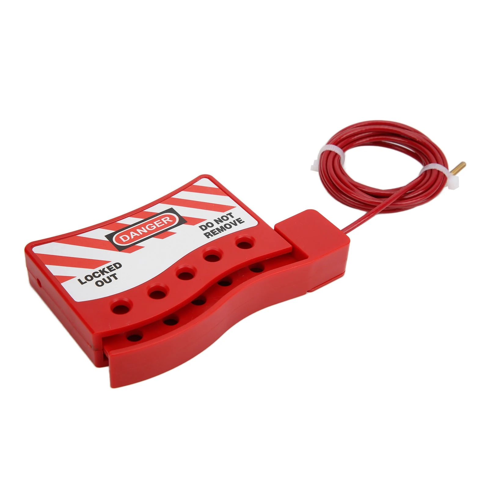 Portable High Toughness Wear Resistant Adjustable Cable Lockout Grip Industrial Lockout Tagout Safety Cable Lock view 4