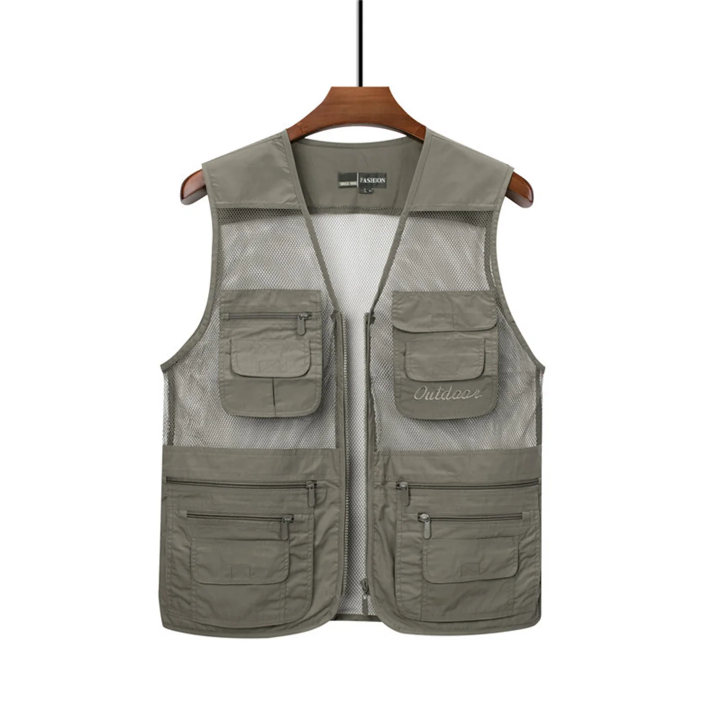 Work Clothes Vests Summer Multiple Pockets Mesh Vest Vest Camisole Photography Director Journalist Media Work Clothes