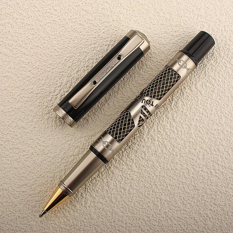 

Fashion High Quality Metal 0.5mm Roller Ball Pens Ballpoint Pen School & Office Supplies for Student Writing Stationery Gift