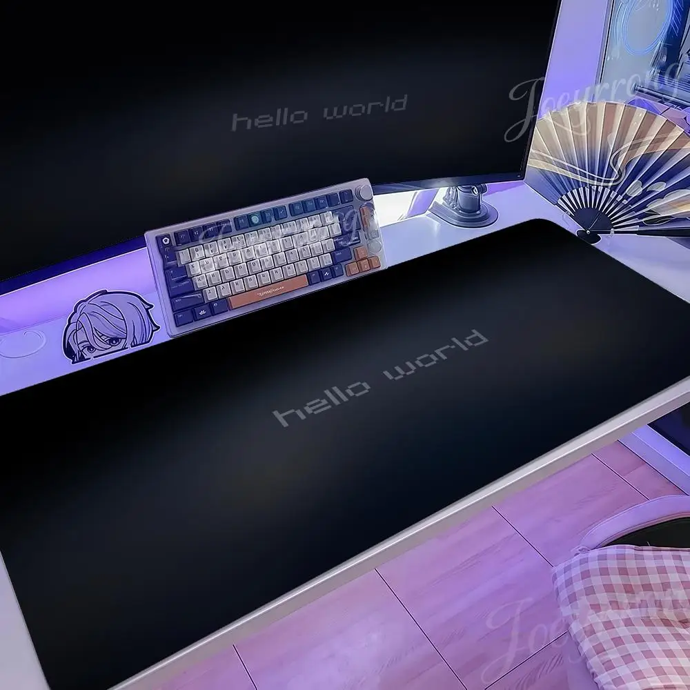 

Hello world милый аниме коврик для мыши 1000x500 горячий аниме Таро Сакамото Days XXL большие игровые нескользящие офисные коврики для клавиатуры настольный коврик