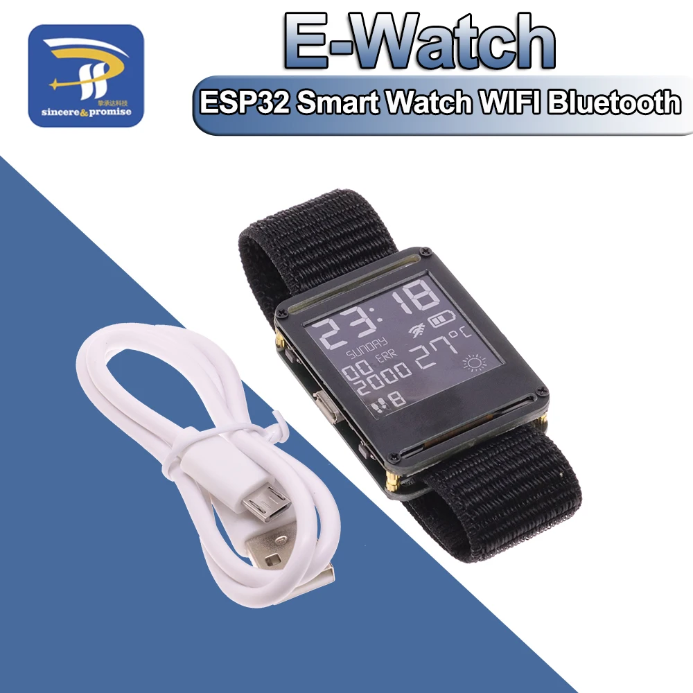 ESP32 Smart Watch ESP32 E-Watch WIFI Bluetooth Programmable Watch E-Paper Watch With Open Source Hardware And Software