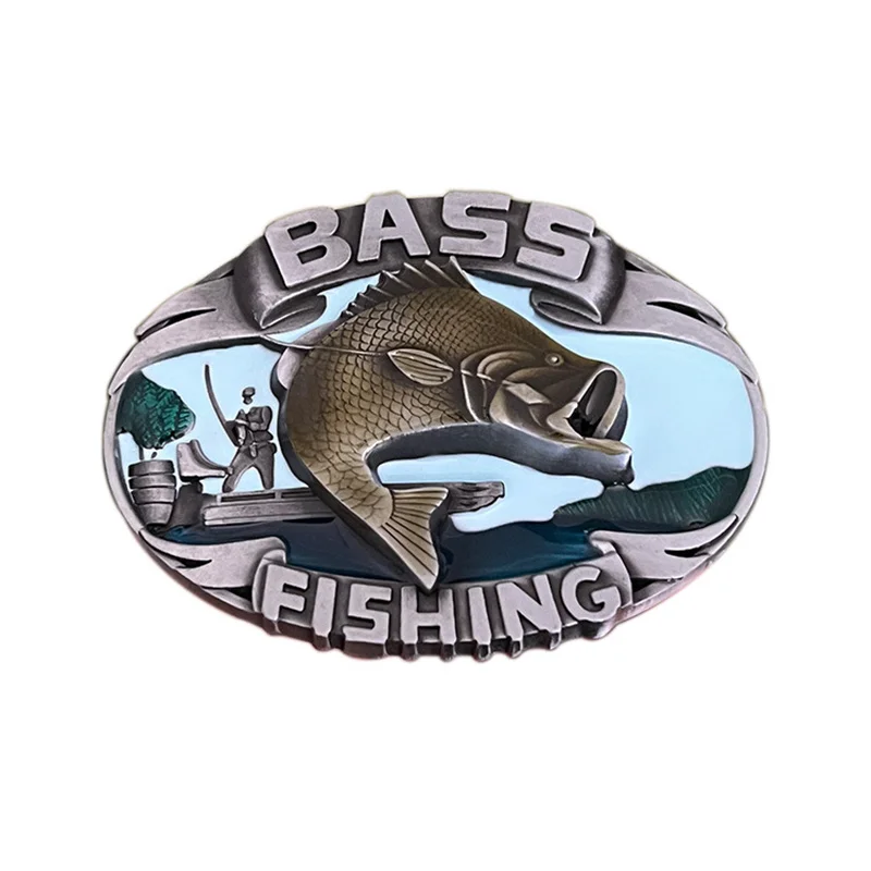 Fishing casual style belt buckle