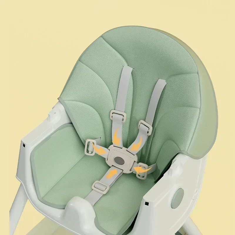 Silla de alimentación de diseño para niños, silla plegable para alimentación de bebé con mecedora ajustable, silla alta para alimentar 5 meses-4 años