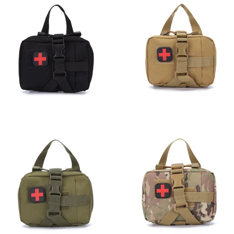 First Aid Kit 1000D Nylon Medical MOLLE Bag EDC Pouch Outdoor Tactical Survival Medical Bag Portable Sports Rescue Kit