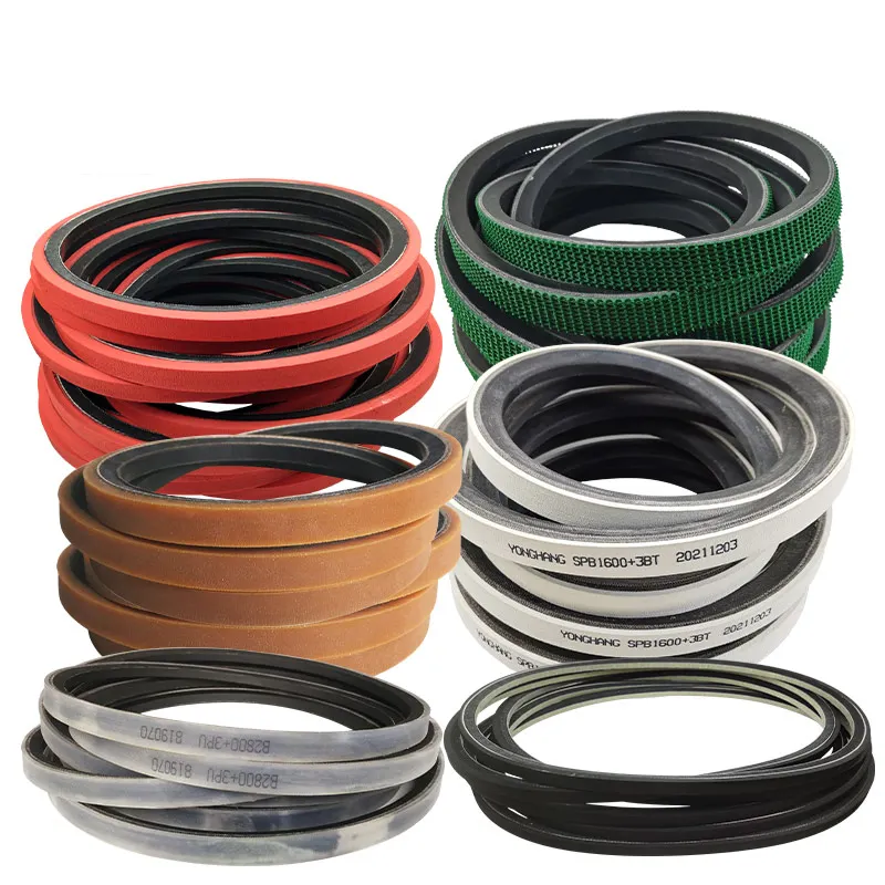 أحزمة نقل متعددة المواصفات قابلة للتخصيص أحزمة على شكل حرف V