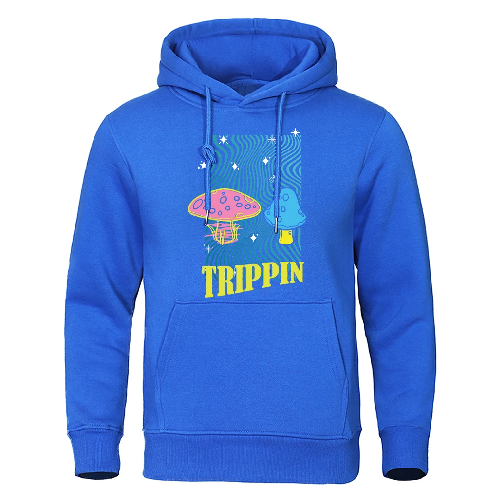 A Drifting Journey Of Two Mushrooms Hoodies Men'S Retro Spiritual Sweatshirt Funny Fashionclothes Novelty O-Neck Hoodie Mens