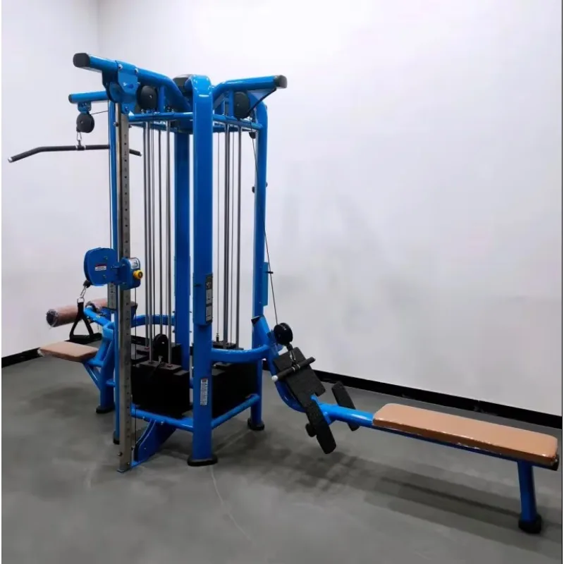 4-Station Commercial Multi-Function Gym Equipment, High-Duty Fitness Station