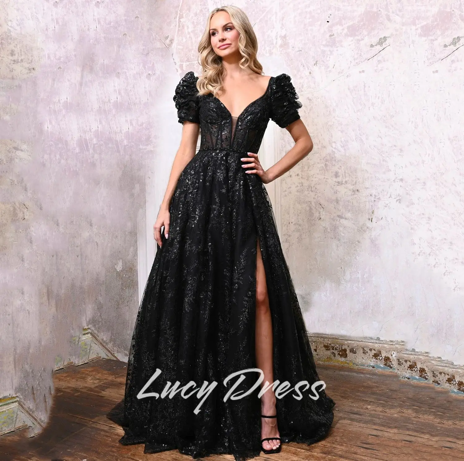 루시 맞춤형 럭셔리 이브닝 드레스 여성 드레스 갈라 특별 행사 드레스 우아한 파티 드레스 댄스 파티 드레스 여성 فساتين سهرة