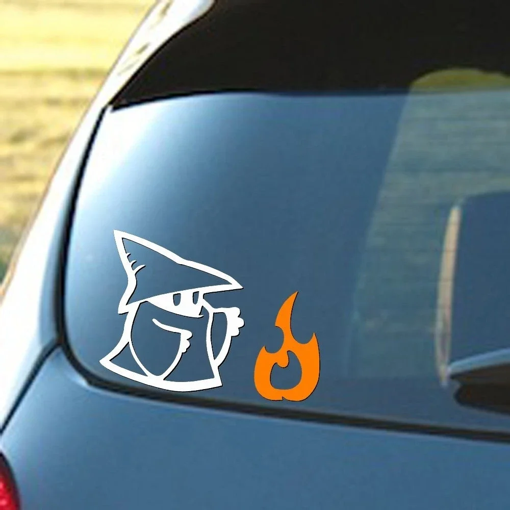 

For Mage with Fire - Final Fantasy Car Window Laptop Vinyl Decal Sticker