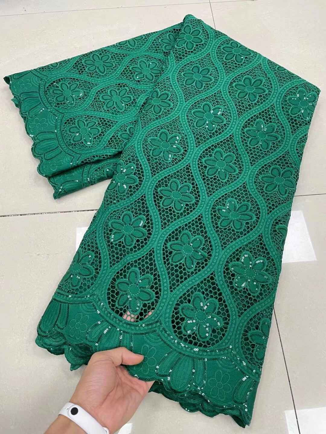

2023 Cotton Swiss Voile Fabric Embroidery African Lace Fabric Bright Diamond Nigerian Fabric For Women Wedding Party JL191