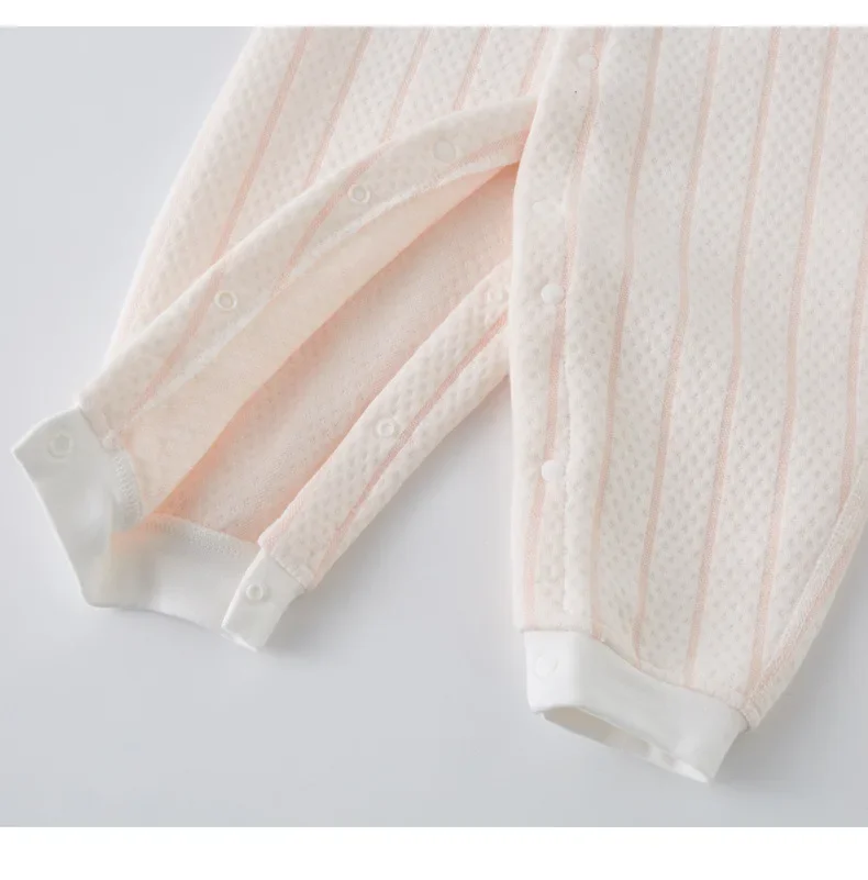 Newborn Girls Baby Spring Rompers Boys Long Sleeve Striped Jumpsuit Infant 100% Cotton Bodysuits & one-pieces