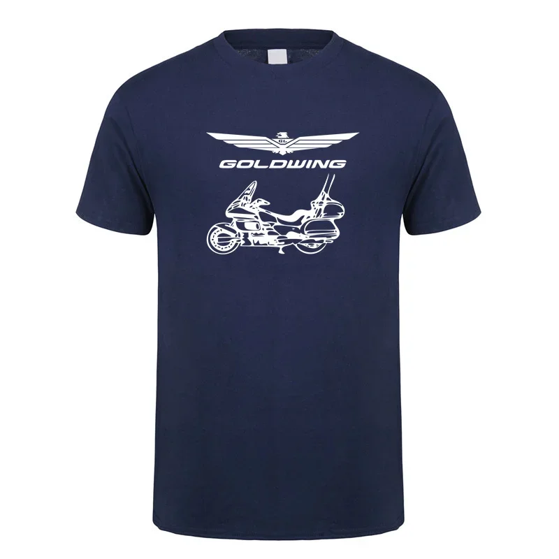 Goldwing GL1800 Motorcycle T Shirt Summer Men Cotton Short Sleeve Goldwing GL1800 T-shirts Gift Tops Tee LH-520