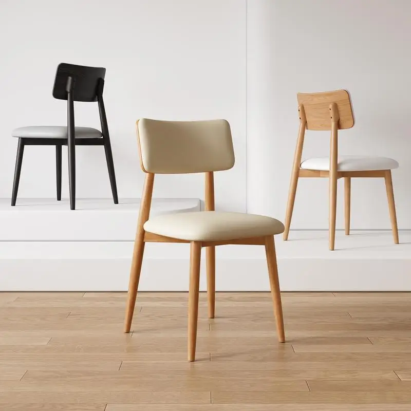 Nordic Modern Luxury Solid Wood Restaurant 4 6 8 Chair Set for Dining Room Hotel Kitchen Living Room