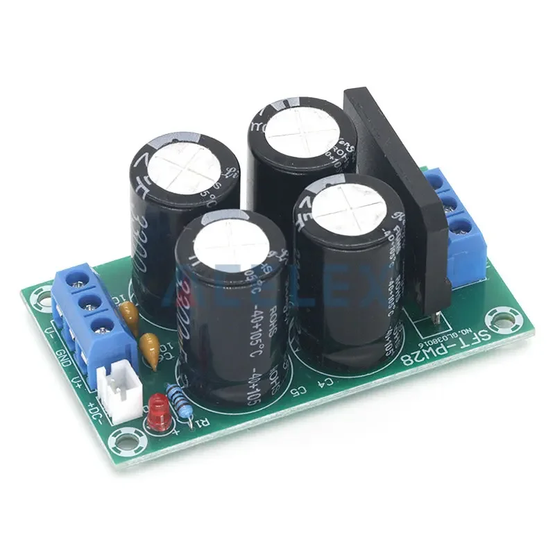 PW28 Dual Power Filter Power Amplifier Board Rectifier High Current 25A Flat Bridge Unregulated Power Supply Board DIY