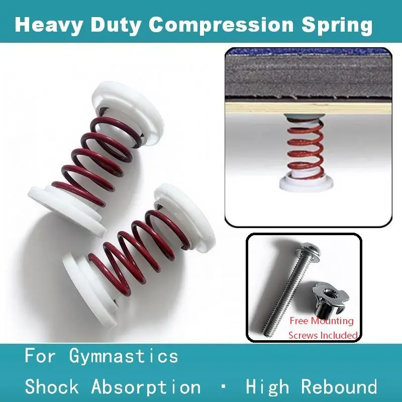 Gymnastics Floor Spring Heavy Duty Compression Coil Spring for Spring Floor Cheerleading Tumbling Shock Absorption Replacement