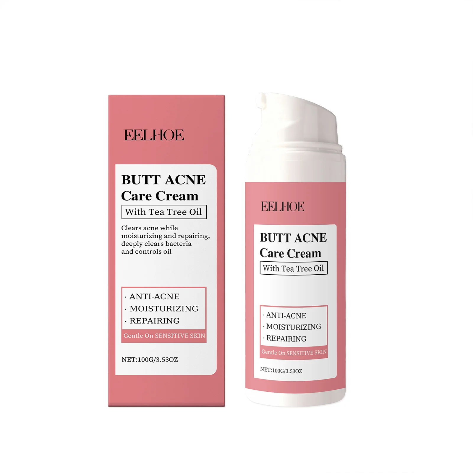 Butt Acne Cream Exfoliating Whitening Butt Back Marks Repair Chicken Skin Lift up Ass Firm Smooth Skin Body Acnes Removal Lotion