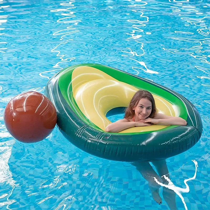 Spot Avocado Inflatable Floating Row Water Park Swimming Pool Children Adult Play Water Boardboard Outdoor Fast Delivery