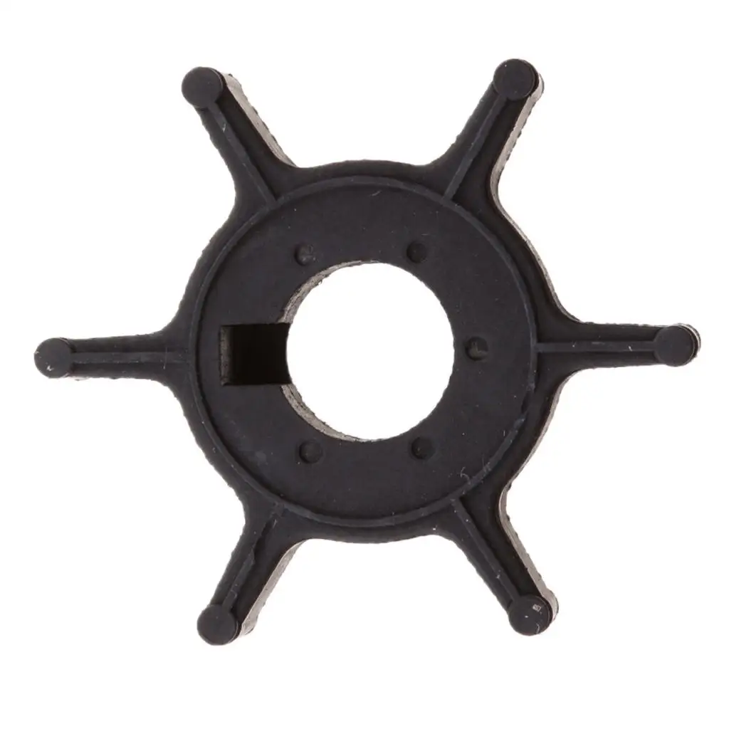 Marine Water Pump Impeller Outboard Motor Cooling Part Rubber Compatible for Yamaha 4hp 2 Stroke 5hp 2 Stroke Replace 6E0 44352