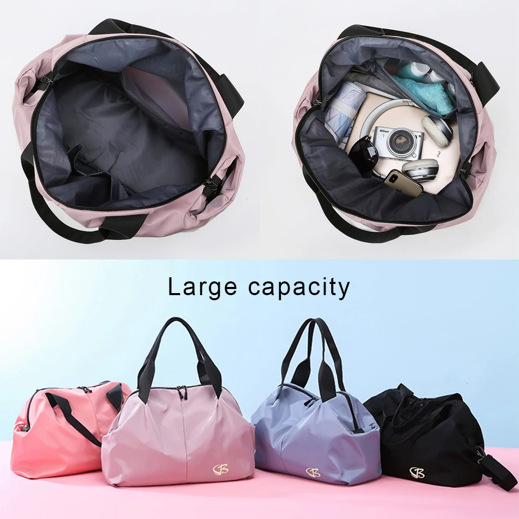 New Waterproof Nylon Large Capacity Handbag Travelling Storage Bag Single Shoulder Lifting Handle Fitness Yoga Sport Bags