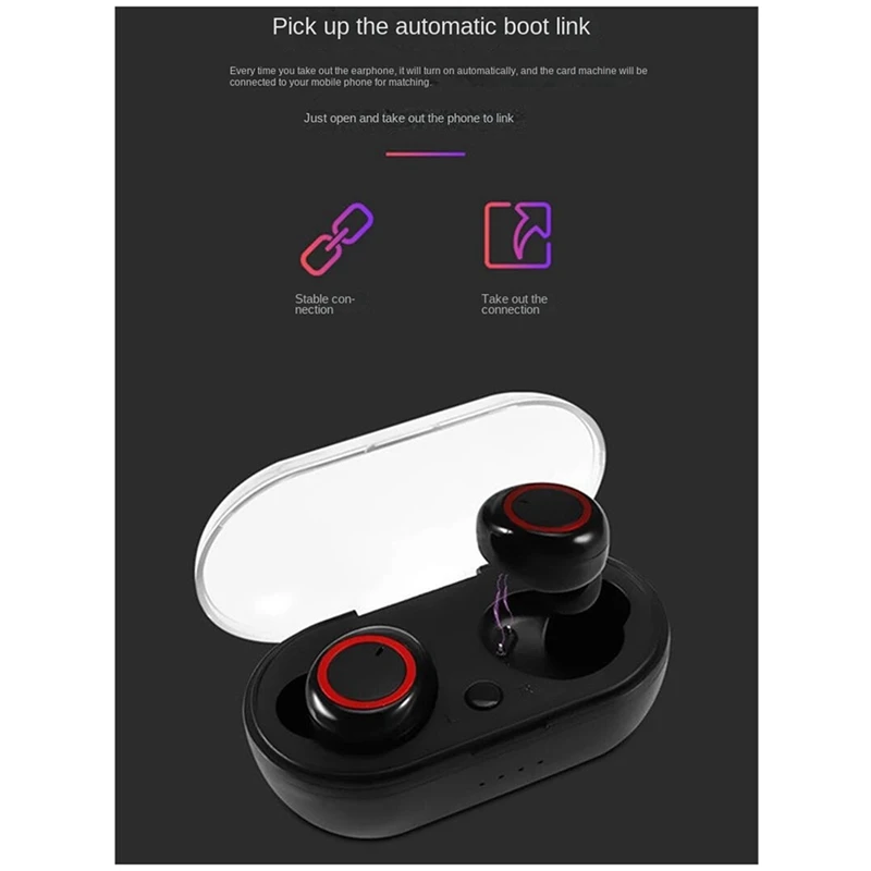 New Bluetooth Headset Y10 Binaural Bluetooth Headset Y30 Bluetooth Headset With Charging Compartment-A38R