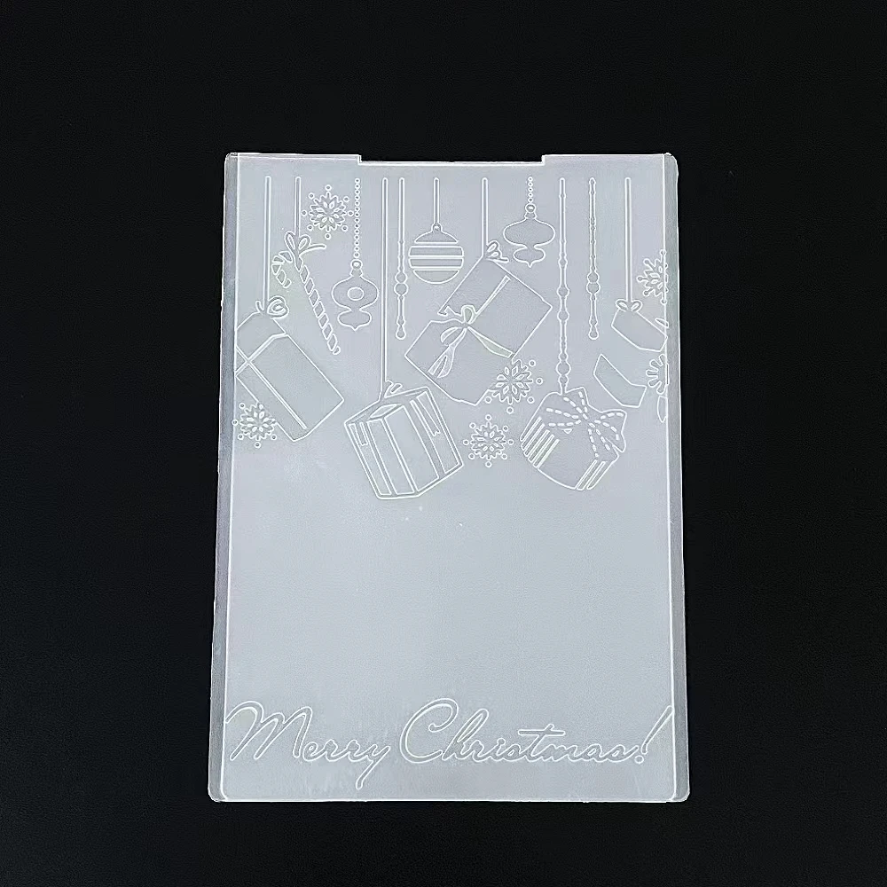 

Рождественская папка с тропическими листьями для тиснения, для изготовления открыток, пластиковый альбом для скрапбукинга «сделай сам»