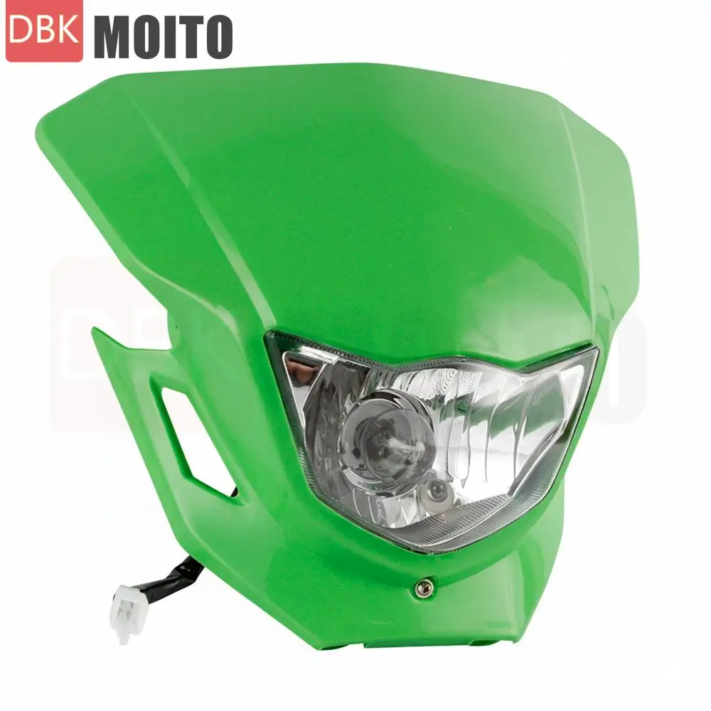 مصباح أمامي عالمي للدراجات النارية لـ Kawasaki KX KLX KXF 65 85 100 250 450 F 110 140 F 650 Motocross Supermotor Enduro كشافات