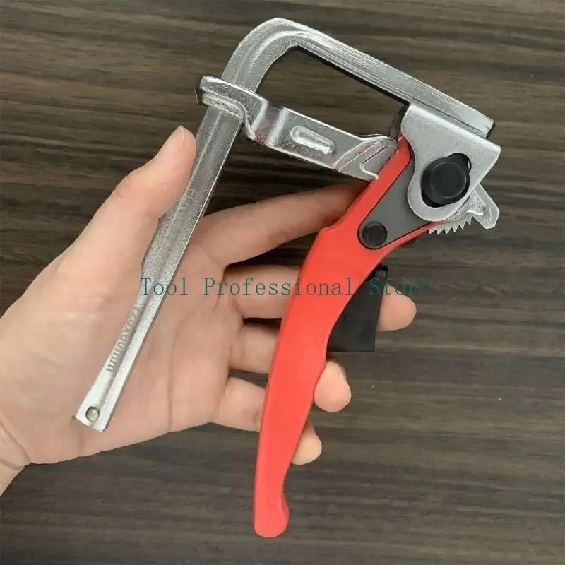 57QF Insert Clamps Benches Hold Down Clip Quick Ratcheting Track Guide Rails Clamps Benches