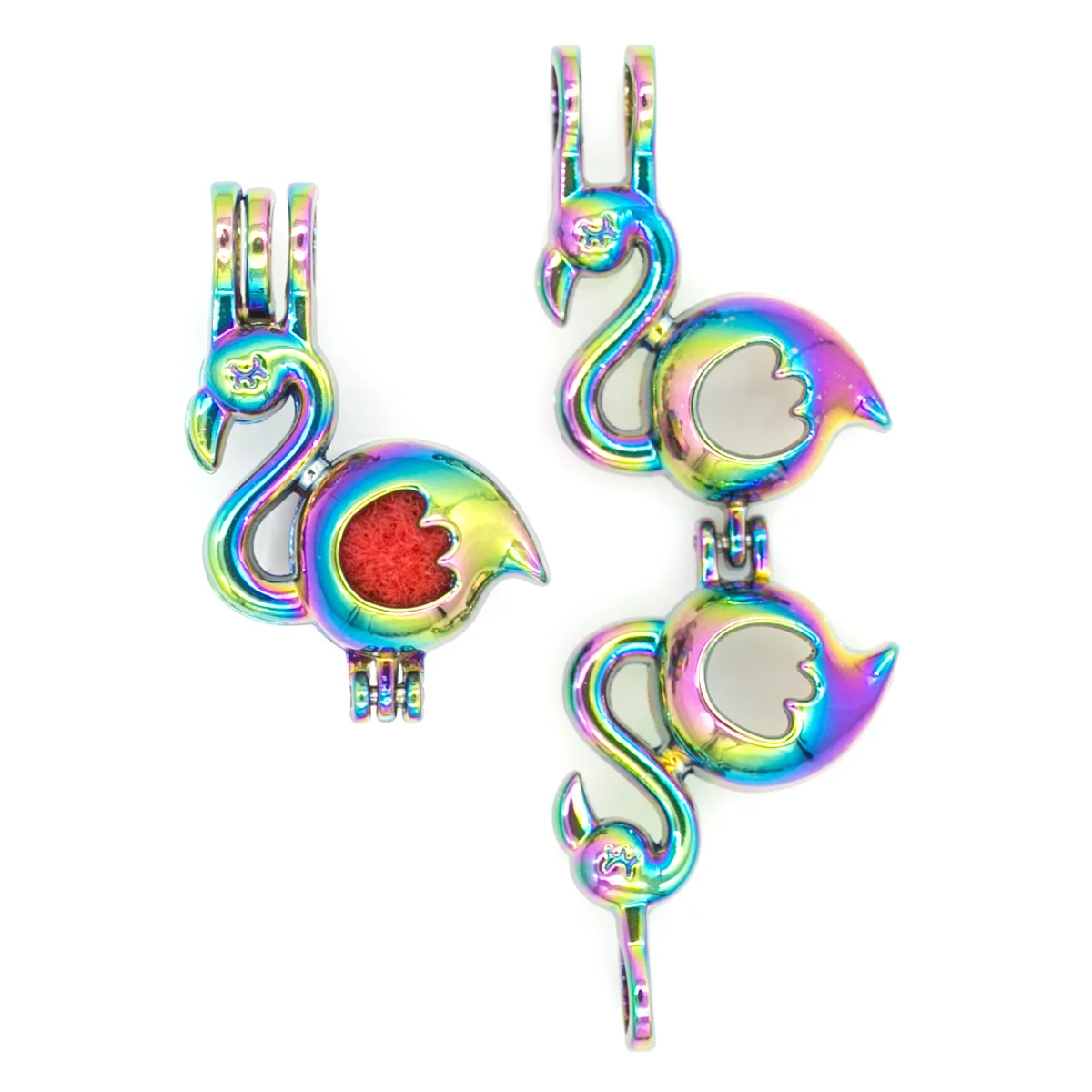 1Pc Mixed Style Love Sun Flower Flamingo Frog Leaf Aircraft Pearl Cages Pendant Essential Oil Diffuser Locket Jewelry Necklace