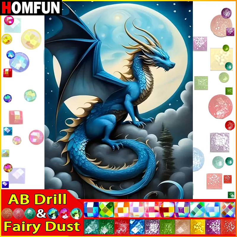 HOMFUN Fairy Dust AB DIY Diamond Painting 