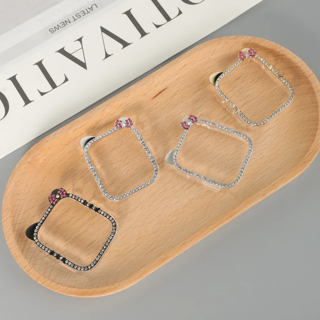 Cute Kitty CAT Case for Huawei watch Fit 4 Diamond Bling Anti-Fall Protector smartwatch Accessories for huawei watch fit 4 pro - Image 3