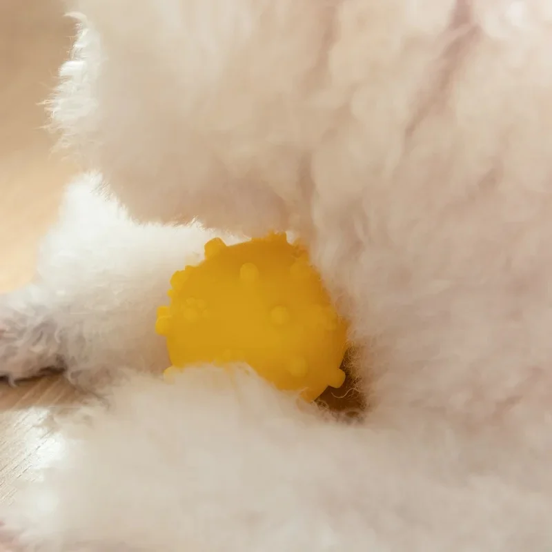 Funny Dog Toy with Voice Feature Pet Toy with Sound Generator Durable Thorn Ball Dog Chew Toys for Aggressive Chewers Large