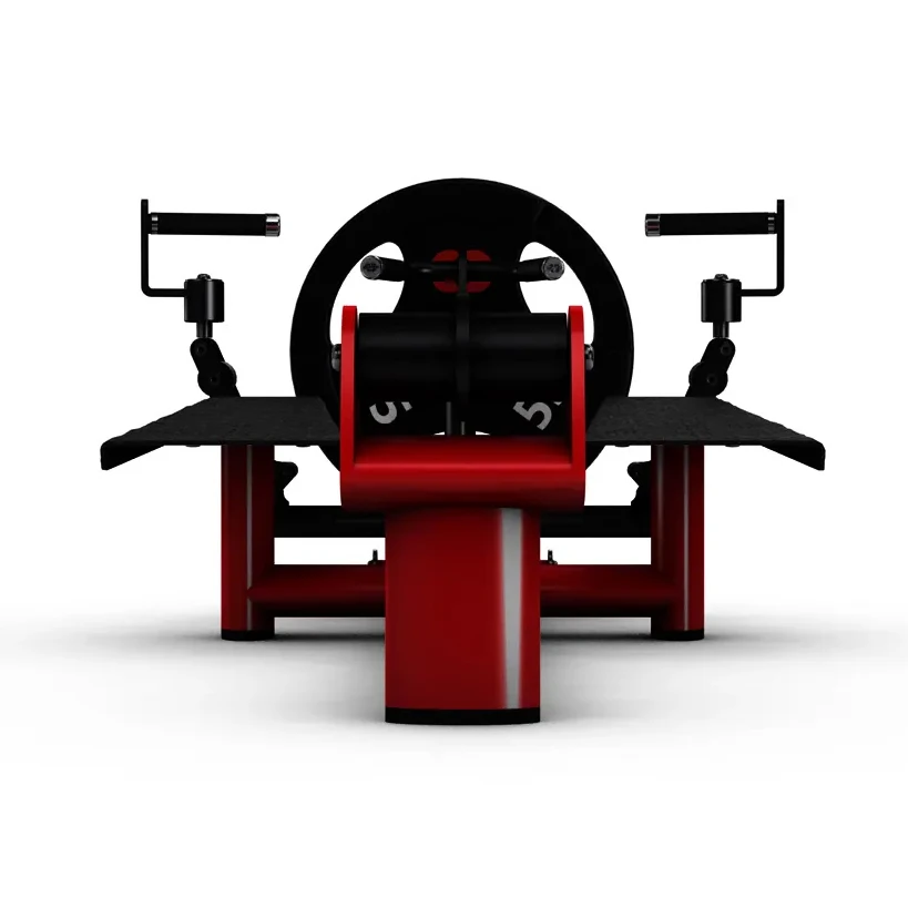 Commercial Gym Steel Fitness Equipment Plate Loaded Strength T Rower with Rotate Adjustment Grips Standing T-Bar Row Machine
