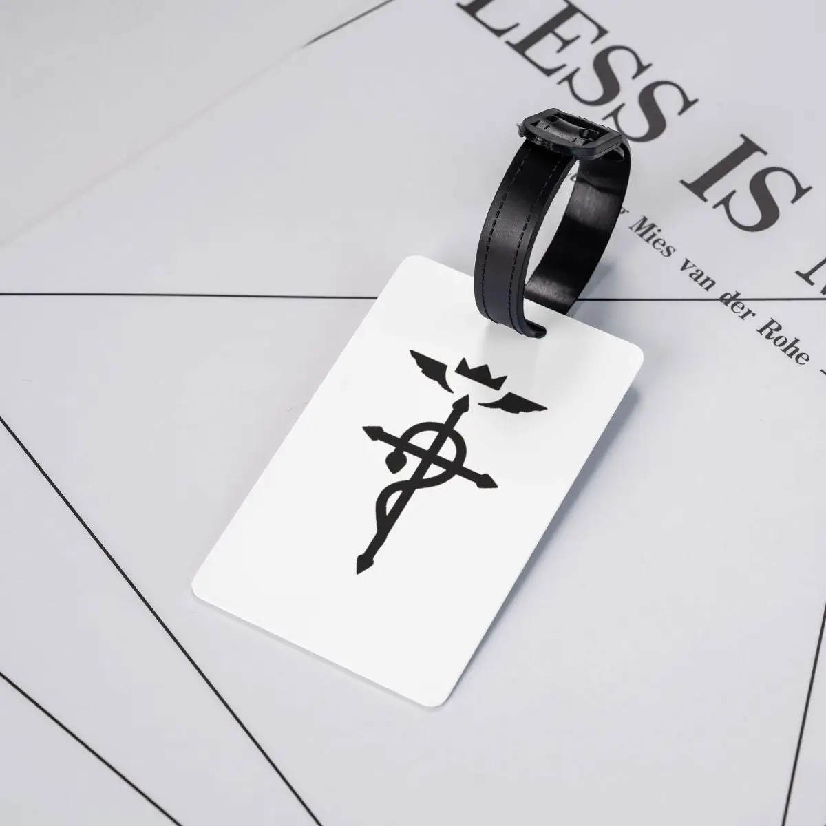 

Fullmetal Alchemist - Flamel Insignia Luggage Tags Suitcase Accessories Travel Baggage Boarding Tag Label Holder ID Name Address