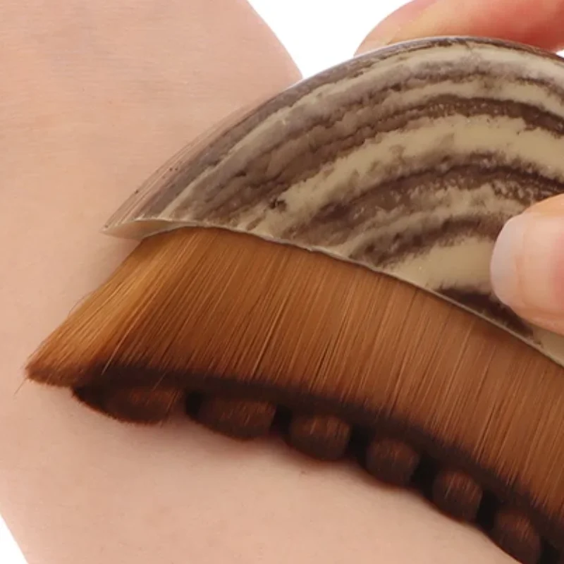 Spazzola per il viso per contorno linfatico con scatola Spazzola per il viso per spazzolatura a secco Massaggiatore per drenaggio linfatico per strumento per scolpire il mento del viso