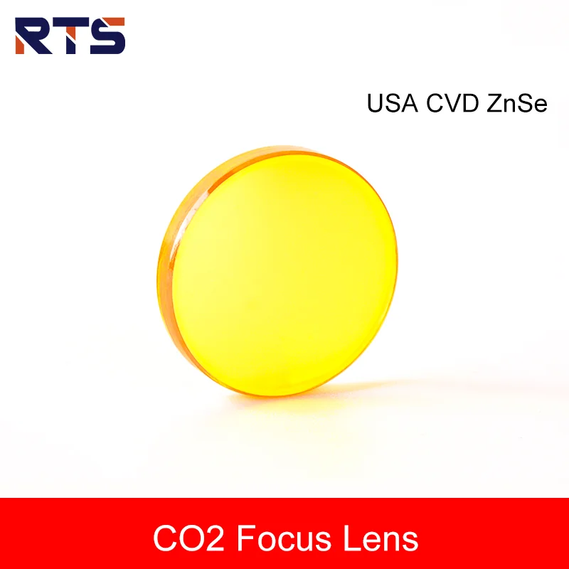 RTS  CO2 Focusing Lens USA CVD China PVD ZnSe Dia.15 18 19.05 FL38.1 50.8 63.5 for CO2 Laser Engraving Cutting Machine