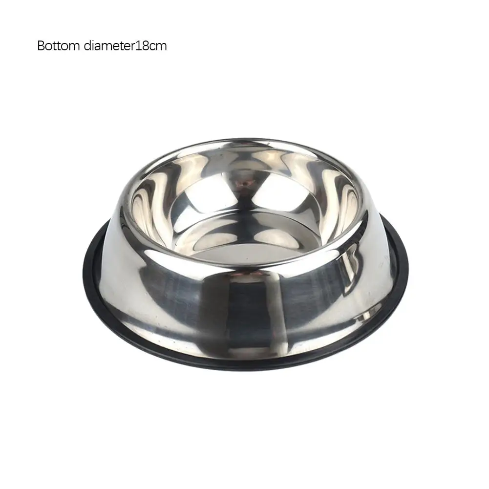 Stainless Steel Pet Dog Bowl Feeder Skidproof Anti-ant Pet Accessories Feeder Water Food Bowls Supplies Dishes Dog Drink Fo G7Q7